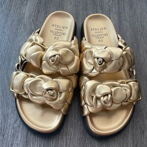 Valentino Garavani Atelier leather slides